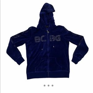 BCBG  Velvet Blue Jacket